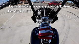 Harley motorcycle vlog/ Transition from sports bike to cruiser