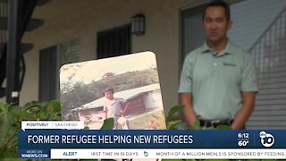 Former refugee helping new refugees