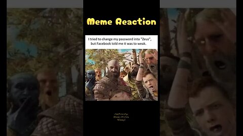 Kratos is a powerful Password - Meme Reaction 61 #shorts #gamingmemes