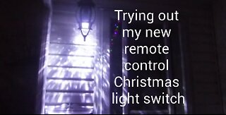 My New Christmas Light Remote On/Off Switch