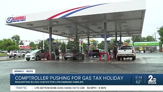 Comptroller Franchot pushes for gas tax holiday