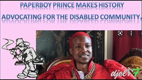 PAPERBOY PRINCE MAKES HISTORY AS THE FIRST CANDIDATE TO SUPPORT CONAVIGATORS FOR THE DEAFBLIND!