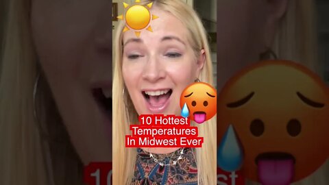 10 Hottest Midwest Summer Temperatures in History #shorts