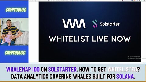 Whalemap IDO On Solstarter. How To Get Whitelisted? Data Analytics Covering Whales Built For Solana.