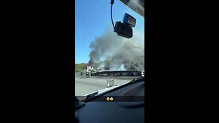 Truck Fire On Highway 401