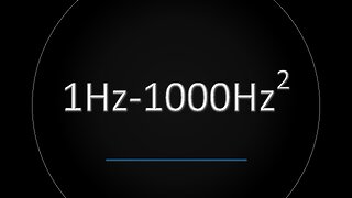 1Hz -1000Hz Squared Tone Sweep