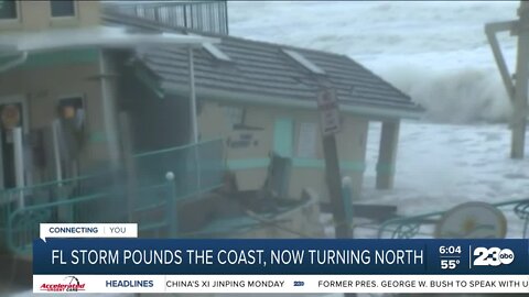 Tropical Storm Nicole continues to pound Florida, now heading north