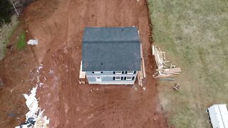 Overhead Shot of House being built