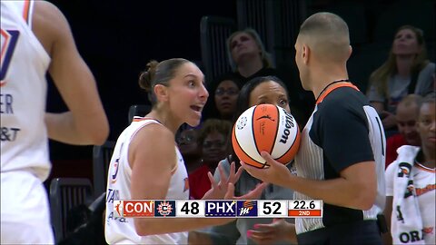 Taurasi ELBOWS Hayes, SHOCKED Ref Calls Offensive Foul On Her | Phoenix Mercury vs Connecticut Sun