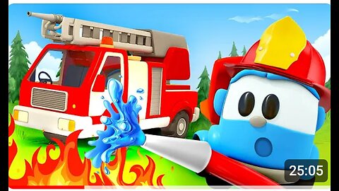 The Fire Truck song for kids & songs for kids about street vehicles. Cars songs & nursery rhymes.