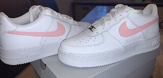 Custom Air Force White - Pale Pink