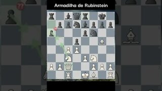 ARMADILHA DE RUBINSTEIN GANHA A DAMA E A PARTIDA