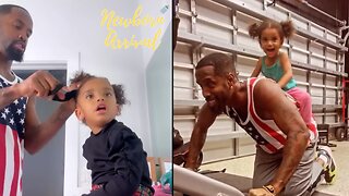 Safaree Shows Off His Hairstyling Skills On Daughter Safire During Daddy Duty! 💁🏾‍♀️