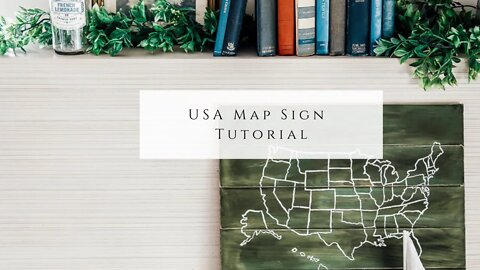 USA Map Sign Tutorial