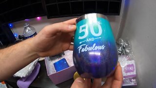 Unboxing: 50th Birthday Gifts for Women - Birthday Gifts Basket for Her Include Tumbler, Gift Cards