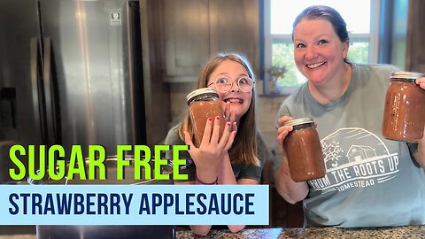 Healthy Canning Recipe: Sugar-Free Strawberry Applesauce
