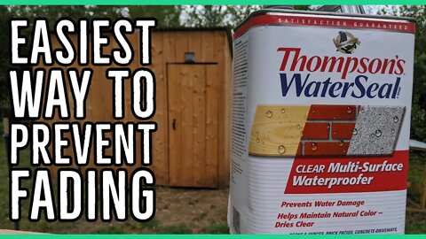 Easiest Way To Seal Wood and Prevent fading Using Thompson's Water Seal ||Application Trick||