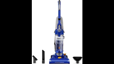 eureka NEU182A PowerSpeed Bagless Upright Vacuum Cleaner, Lite, Blue