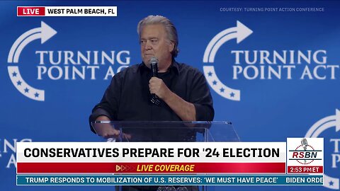 FULL SPEECH: Steve Bannon at Turning Point Action Conf 💥🔥💥🔥- 7/16/23