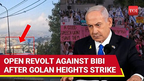 'Bring Down Israel Govt': Clashes In Tel Aviv; Netanyahu Blamed For Golan Heights Strike | Watch