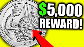 $5,000 REWARD IF YOU FIND THIS RARE COIN!! 2019 W QUARTERS WORTH MONEY