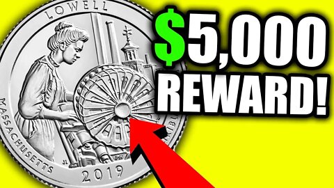 $5,000 REWARD IF YOU FIND THIS RARE COIN!! 2019 W QUARTERS WORTH MONEY