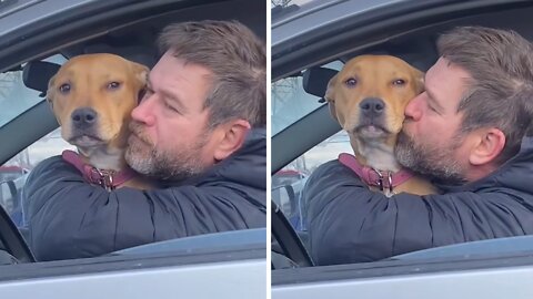 Sweet pup and her owner's dad are best friends