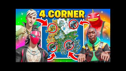 The *MYTHIC* 4 CORNER VAULT Challenge in Fortnite! Typical gamer | Tg plays