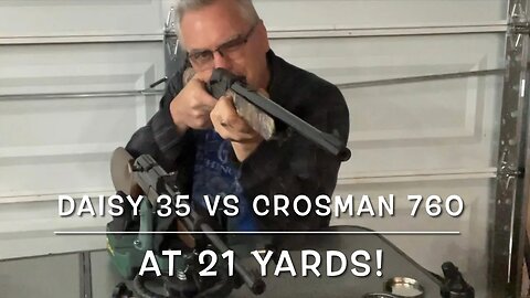 Daisy 35 & Crosman 760 tested to 21 yards. BB’s & pellets so much fun!
