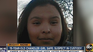 Teen found safe, suspect in custody, after Amber Alert