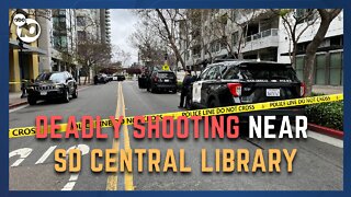 Shooting near San Diego Central Library leaves 1 dead, 1 injured; Gunman at large