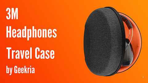 3M Over-Ear Headphones Travel Case, Hard Shell Headset Carrying Case | Geekria