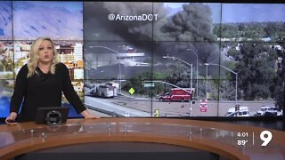 2-alarm fire at recycling center near Miracle Mile and I-10