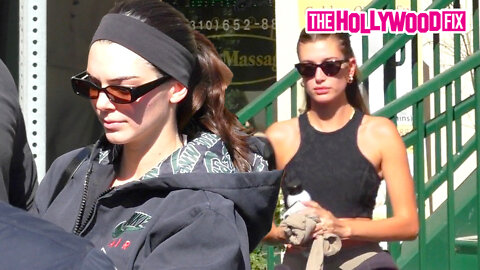 Kendall Jenner & Hailey Bieber Are Confronted Over Parking In Both Handicap Spaces At Hot Pilates