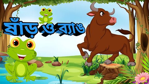 ফ্রগ এবং ষাঁড় | Frog and The Ox Story in Bengali | Bangla Cartoon