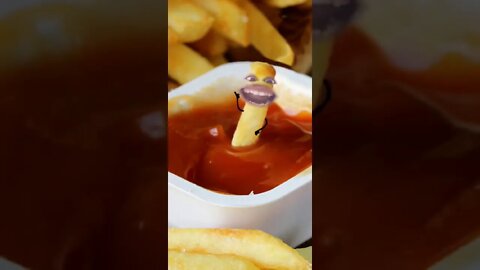 The Singing French Fry In ketchup - #Short