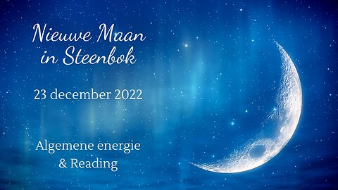 Nieuwe maan in Steenbok - 23 december 2022