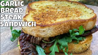 Garlic Bread Wagyu Steak Sandwich #QuarantineCooking