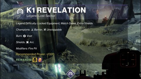 Destiny 2 Legend Lost Sector: The Moon - K1 Revelation 2-1-22