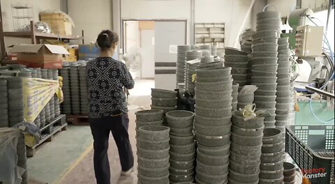 Korean Craftsmen Carving Stone Rice Bowls 🥣