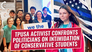 TPUSA Activist Confronts Politicians On Intimidation Of Conservative Students