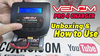 Venom Pro 4 Charger Unboxing and How To Charge LiPo and NiMH Batteries