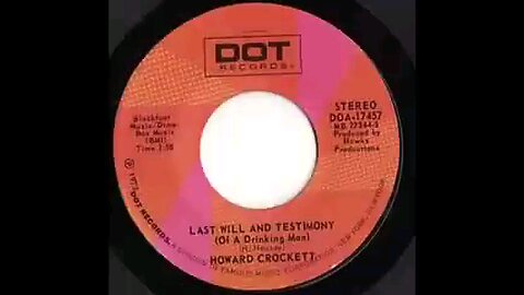 Howard Crockett - Last Will and Testimony