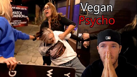 Vegan Psycho Terrorizes & Abuses Innocent Animals Eating Their Natural Food @vganbooty