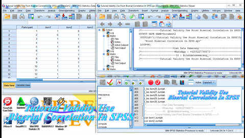 Tutorial Validity Use Point Biserial Correlation In SPSS