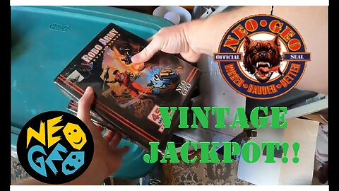 UNBELIEVABLE garage sale finds ultra rare NEO GEO video game jackpot!!