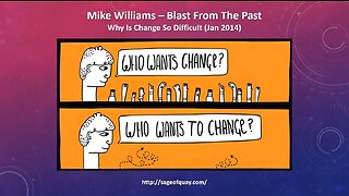 BANNED by YouTube - Mike Williams – Why Is Change So Difficult? (Jan 2014)