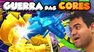 GUERRA DAS CORES AMARELO VS AZUL