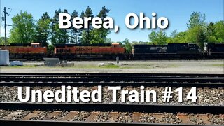Berea Ohio NS with BNSF intermodal Train 14 of 14