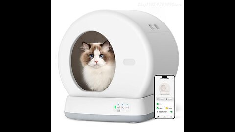 Radar Safety Protection Automatic Self Cleaning Fully EnClosed Cat Litter Box Anti-Splash Toilet